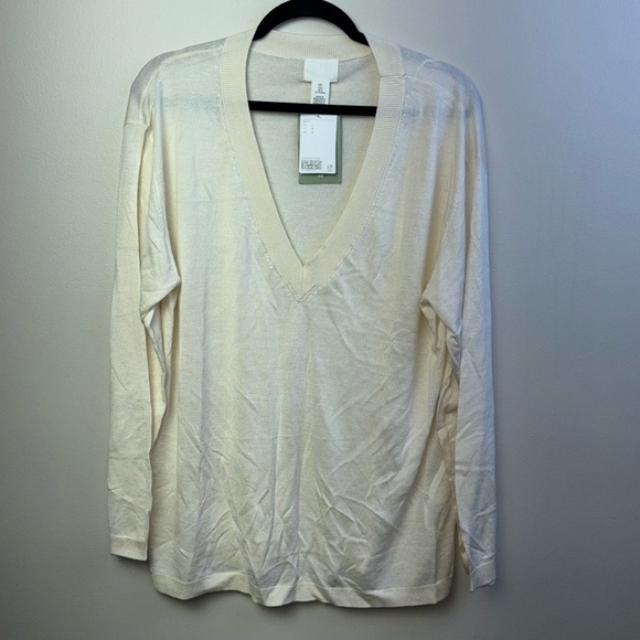 H&M lot of three women’s lightweight long sleeve sweaters. NWT Size L - Picture 1 of 8